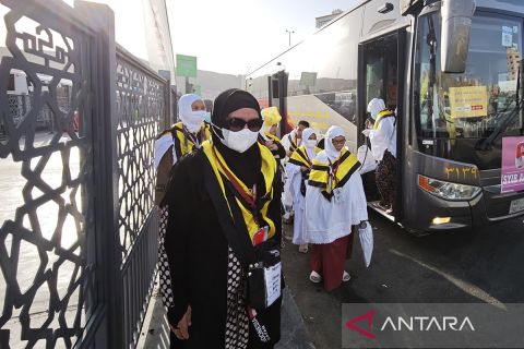 Bus Shalawat layani calon haji Indonesia yang akan beribadah di Masjidil Haram