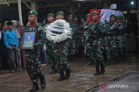 Pemakaman prajurit TNI korban ledakan amunisi