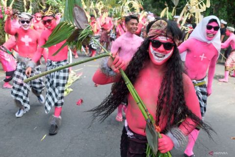 Warna warni tradisi Ngerebeg di Gianyar
