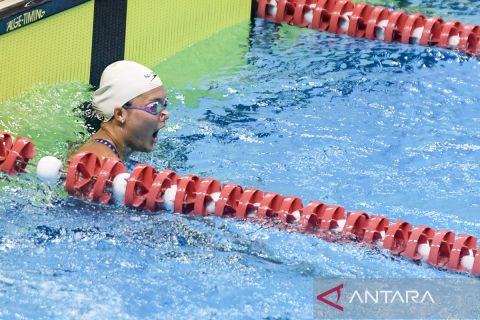 Pecahkan rekor nasional, Flairene Candrea raih emas 50 meter gaya punggung Kejuaraan Nasional Akuatik 2025