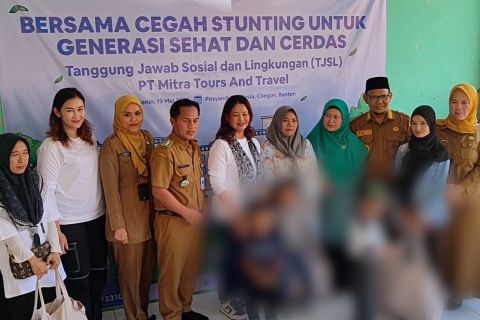Puluhan anak stunting di Cilegon terima bantuan makanan tambahan
