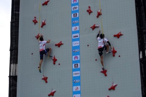RI kantongi perunggu nomor speed Putra Putri Piala Dunia Panjat Tebing