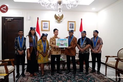 Terima audiensi GMKI, Wapres Gibran ajak anak muda bangun negeri
