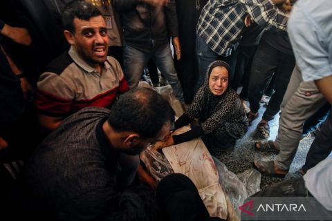 Pemakaman jurnalis Palestina di Gaza dan 168 personel PBB meninggal saat tugas pada 2024