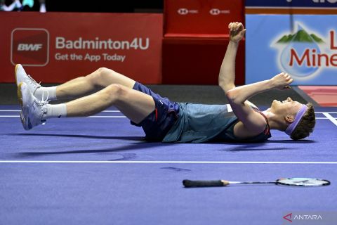Tunggal putra Denmark Anders Antonsen juara Indonesia Open 2025