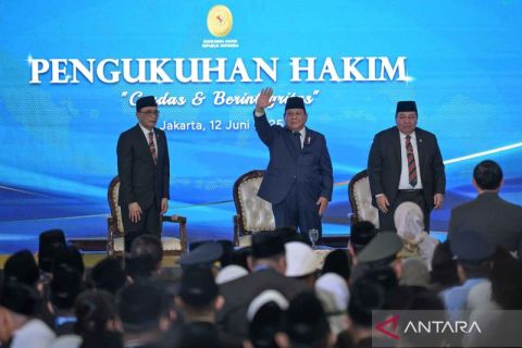 Presiden Prabowo kukuhkan 1.451 hakim