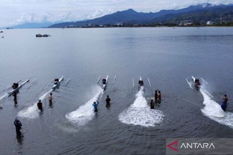 Jalin silaturahim, nelayan di Sulbar gelar lomba perahu katinting