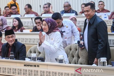 Rapat kerja MenPAN-RB dan Komisi II DPR bahas pengangkatan CPNS, CPPPK, dan kebijakan WFA