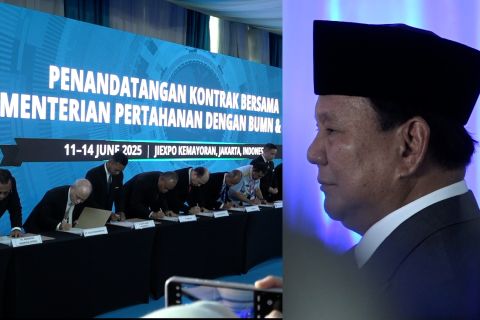 Presiden saksikan penekenan kerja sama pertahanan di Indo-Defence