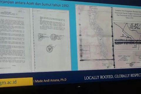 Pakar geomatika: Perjanjian 1992 dasar 4 pulau sengketa masuk Aceh
