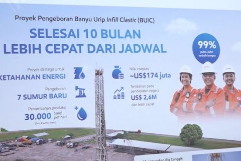 Presiden apresiasi pengeboran di Blok Cepu tuntas 10 bulan lebih cepat