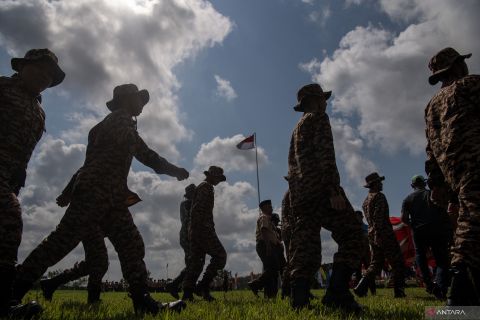 Pembukaan retret laskar pandu satria tahap I di Palembang