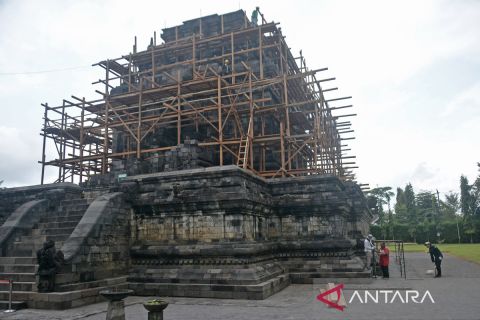 Candi Mendut dipugar untuk atasi kebocoran air