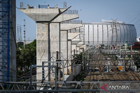 Penampakan pembangunan tol Harbour Road II, upaya mengurangi kemacetan di Jakarta