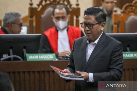 Sidang pledoi Hasto Kristiyanto di Pengadilan Tipikor