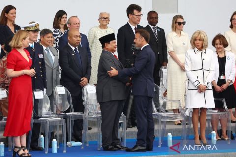 Presiden Prabowo Subianto hadiri perayaan Bastille Day di Paris