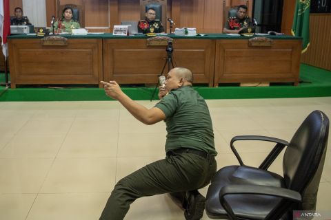 Kopda Bazarsah berikan keterangan sebagai terdakwa