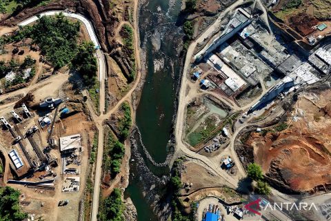 Pembangunan Bendungan Jenelatan penyuplai kebutuhan irigasi pertanian seluas 25.783 hektare di Kabupaten Gowa