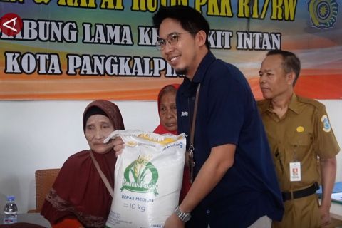 Penerima bantuan pangan beras di Pangkalpinang alami penurunan