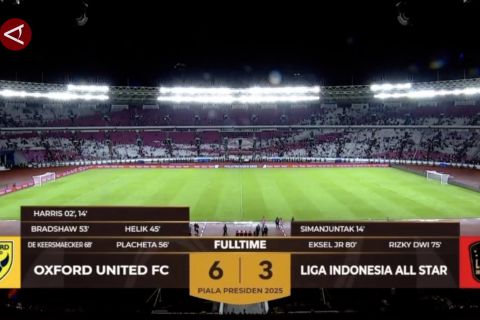 Oxford United taklukkan Liga All Star pada Piala Presiden 2025
