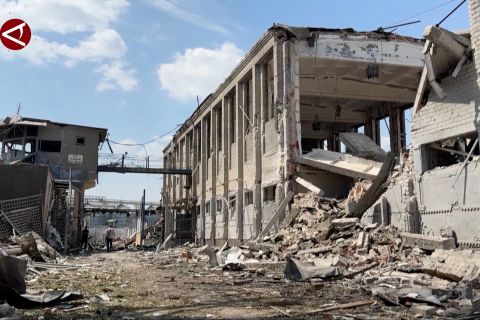 Bom Rusia tewaskan 17 orang di penjara Ukraina