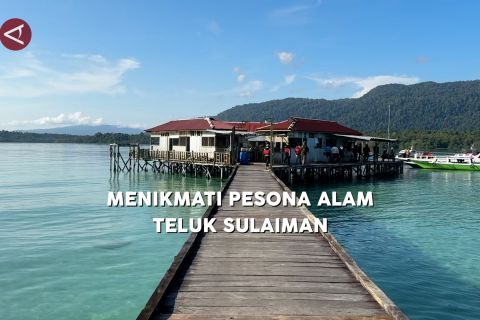 Menikmati pesona alam Teluk Sulaiman Kaltim