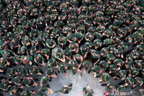 Begini suasana suka duka penyambutan kepulangan TNI AD Satgas Pamtas RI-Papua Nugini