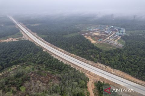 Pembangunan tol di Jambi seksi 4 Tempino - Interchange Ness memasuki tahap akhir