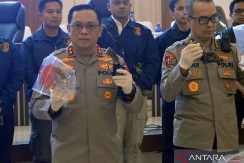 Polisi sita 40 senjata api rakitan beserta amunisi dari tersangka kasus kejahatan jalanan di Lampung