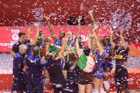Drama lima set, Italia rebut gelar juara FIVB voli putri U-21 2025