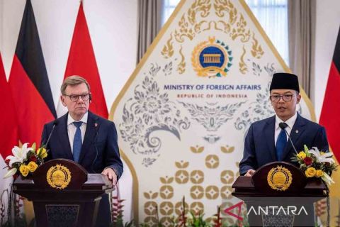 Menlu Sugiono menerima Menlu Jerman Johann Wadephul