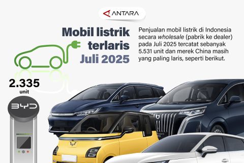 Mobil listrik terlaris Juli 2025
