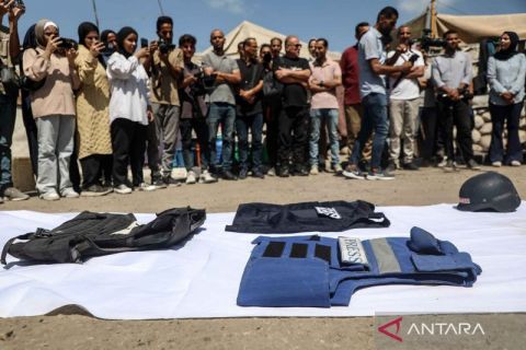 Wartawan di Palestina protes keras atas tewasnya rekan mereka jadi sasaran serangan Israel