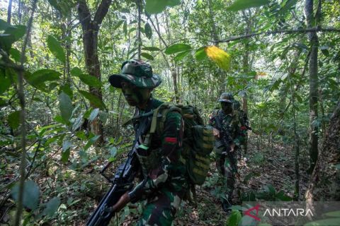 Perang hutan pada Latgabma Super Garuda Shield 2025