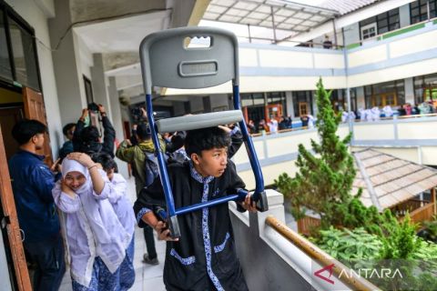 Simulasi tanggap bencana gempa antisipasi pergerakan Sesar Lembang