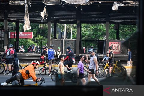 Begini suasana hari bebas kendaraan bermotor pasca unjuk rasa di Jakarta