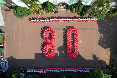 Perayaan HUT ke-80 RI di Kota Malang dimeriahkan konfigurasi papermob