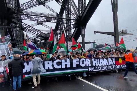 Puluhan ribu orang bergabung dalam protes pro-Palestina di Sydney