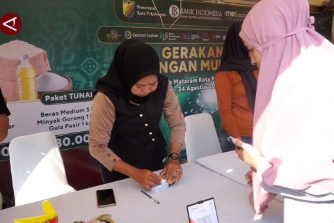 Qris jelajah gerakan pangan murah meriahkan festival ekonomi syariah