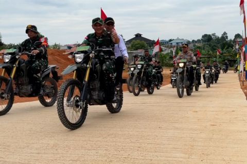 Tentara Manunggal Membangun Desa di Batam, akses jalan kian lancar