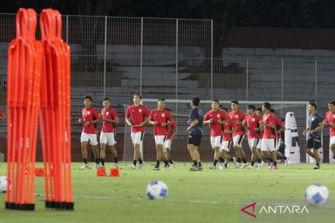 Latihan Timnas Indonesia U-23 jelang kualifikasi AFC U-23 Asian Cup