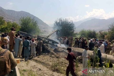 Lima orang tewas dalam kecelakaan helikopter militer di Pakistan bagian utara