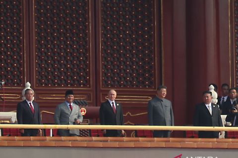 Presiden Prabowo bersama pemimpin-pemimpin dunia hadiri parade militer di China