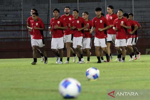 Timnas Indonesia U-23 berlatih intensif untuk hadapi Korsel di kualifikasi Piala Asia 2026