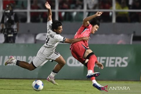 Timnas Indonesia U-23 dikalahkan Korea Selatan 0-1