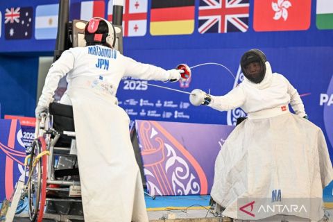 Begini suasana Kejuaraan Dunia Anggar Kursi Roda 2025 yang digelar di GOR Manahan Solo