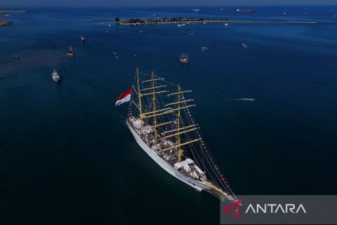 KRI Bima Suci kembali ke Surabaya usai menjalankan misi Kartika Jala Krida 2025