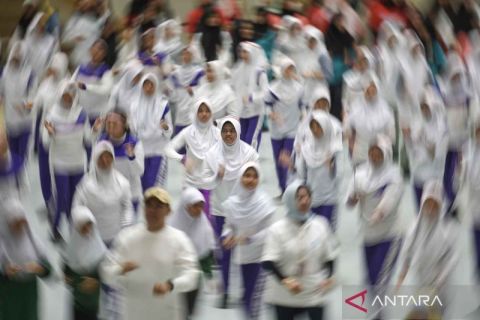 Senam Anak Indonesia Hebat untuk kebugaran siswa di Samarinda