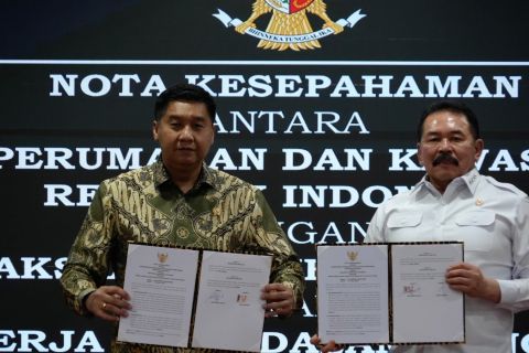 Kejagung dan Kementerian PKP teken MoU pendampingan penyediaan lahan
