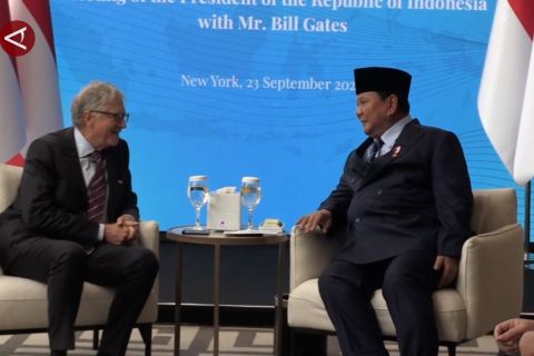 Prabowo apresiasi peran Bill Gates di bidang kesehatan Indonesia